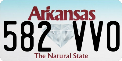 AR license plate 582VVO