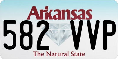 AR license plate 582VVP