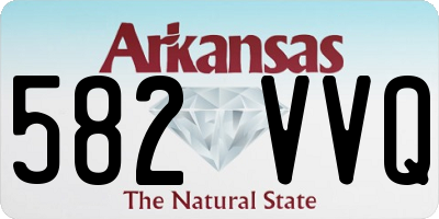 AR license plate 582VVQ
