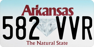 AR license plate 582VVR