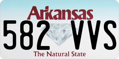 AR license plate 582VVS