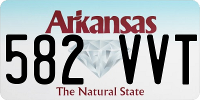 AR license plate 582VVT
