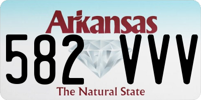 AR license plate 582VVV