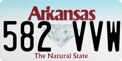 AR license plate 582VVW