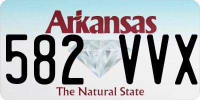 AR license plate 582VVX