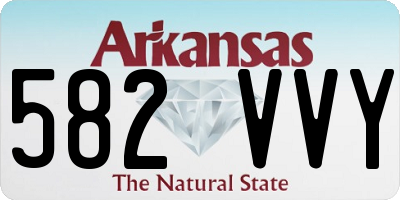 AR license plate 582VVY