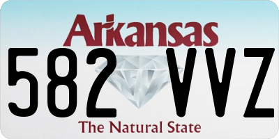 AR license plate 582VVZ