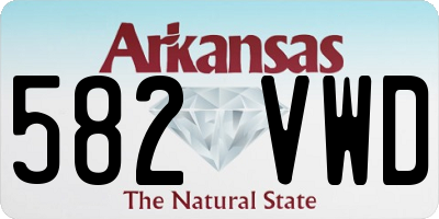 AR license plate 582VWD