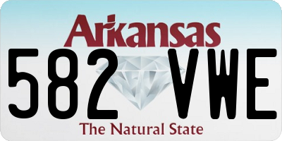AR license plate 582VWE