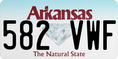 AR license plate 582VWF