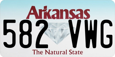 AR license plate 582VWG