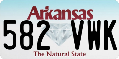 AR license plate 582VWK