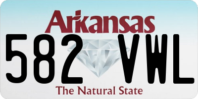 AR license plate 582VWL