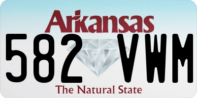 AR license plate 582VWM