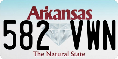 AR license plate 582VWN