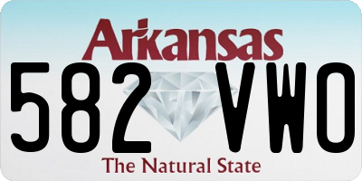 AR license plate 582VWO