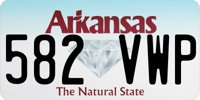 AR license plate 582VWP