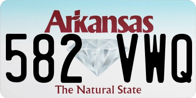 AR license plate 582VWQ