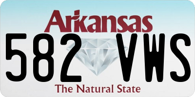 AR license plate 582VWS