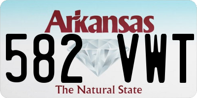AR license plate 582VWT