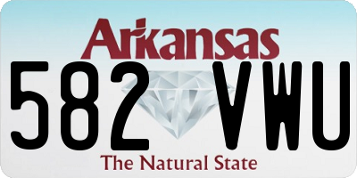AR license plate 582VWU