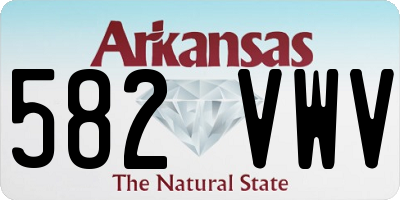 AR license plate 582VWV