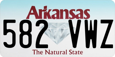 AR license plate 582VWZ