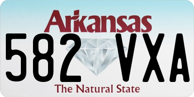 AR license plate 582VXA