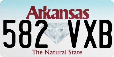 AR license plate 582VXB