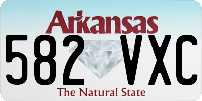 AR license plate 582VXC