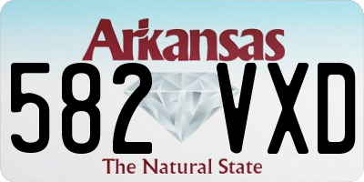 AR license plate 582VXD
