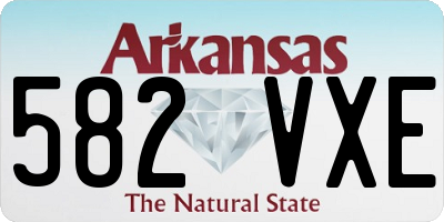 AR license plate 582VXE