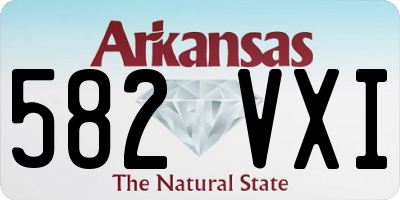 AR license plate 582VXI