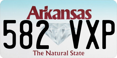 AR license plate 582VXP