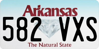 AR license plate 582VXS