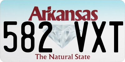 AR license plate 582VXT