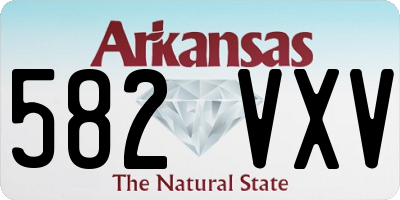 AR license plate 582VXV