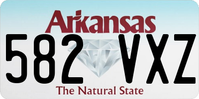 AR license plate 582VXZ