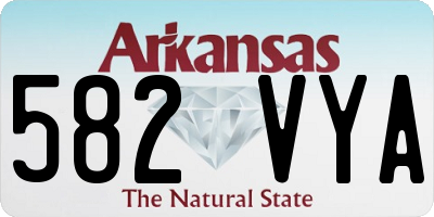 AR license plate 582VYA