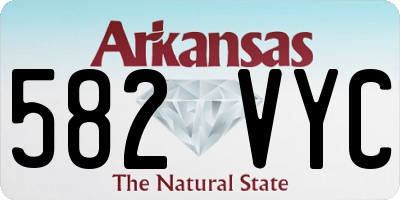 AR license plate 582VYC