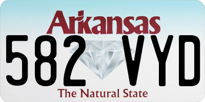AR license plate 582VYD