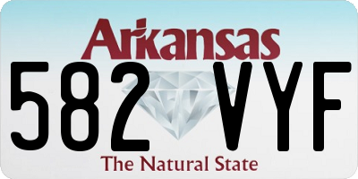 AR license plate 582VYF