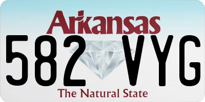 AR license plate 582VYG