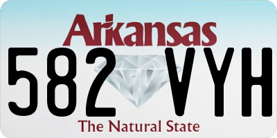 AR license plate 582VYH