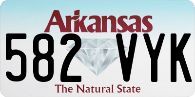 AR license plate 582VYK