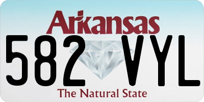 AR license plate 582VYL