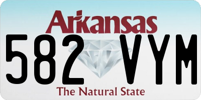AR license plate 582VYM