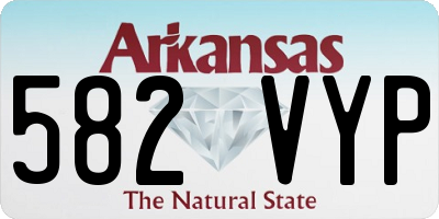 AR license plate 582VYP