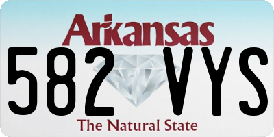 AR license plate 582VYS