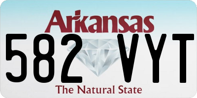 AR license plate 582VYT